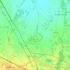Carte topographique Calderara di Reno, altitude, relief