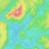 Carte topographique Corinna, altitude, relief