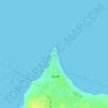 Carte topographique قلعه پرتغالی‌ها, altitude, relief