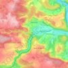 Carte topographique Warnant, altitude, relief