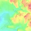 Carte topographique Yarlington, altitude, relief