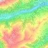 Carte topographique Obersaxen-Mundaun, altitude, relief