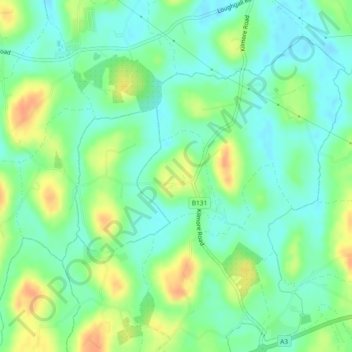 Carte topographique Kilmore, altitude, relief
