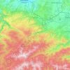 Carte topographique Săliște, altitude, relief