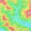 Carte topographique Păusești-Măglași, altitude, relief