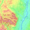 Carte topographique Greene County, altitude, relief