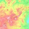 Carte topographique Gouvernorat Siliana, altitude, relief