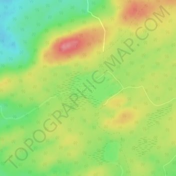 Carte topographique Lac aux Castors, altitude, relief