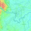 Carte topographique Vientiane, altitude, relief