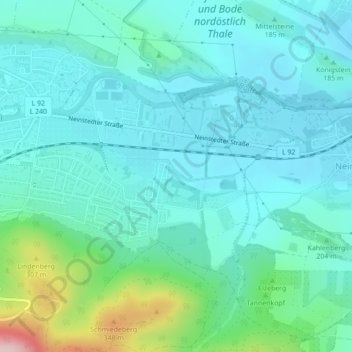Carte topographique 06502, altitude, relief