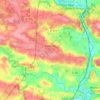 Carte topographique Guichen, altitude, relief