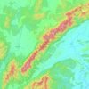 Carte topographique อุทยานแห่งชาติเวียงโกศัย, altitude, relief
