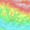 Carte topographique Bazeilles, altitude, relief