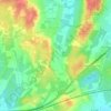 Carte topographique Saturargues, altitude, relief