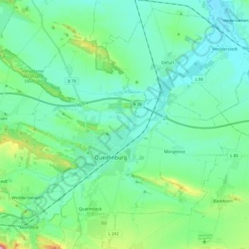 Carte topographique 06484, altitude, relief