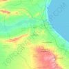 Carte topographique Gouvernorat Gabès, altitude, relief