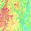 Carte topographique Windham County, altitude, relief