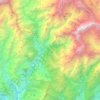 Carte topographique Annapurna, altitude, relief