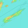 Carte topographique Parc national de l'Isle Royale, altitude, relief