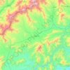 Carte topographique Bajaur District, altitude, relief