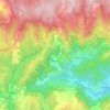 Carte topographique Arrigas, altitude, relief