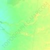 Carte topographique Coree, altitude, relief