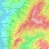 Carte topographique Cerniat (FR), altitude, relief