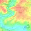 Carte topographique Magneville, altitude, relief
