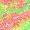 Carte topographique Esch-sur-Sûre, altitude, relief
