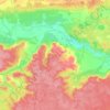 Carte topographique Червишевское сельское поселение, altitude, relief