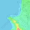 Carte topographique Playa Pescadores, altitude, relief