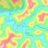 Carte topographique Talkington Fork McElroy Creek, altitude, relief