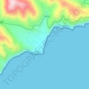 Carte topographique Mattinatella, altitude, relief