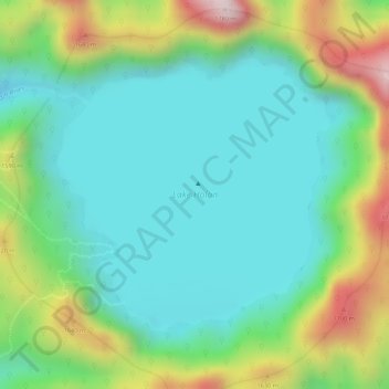 Carte topographique Lake Holon, altitude, relief