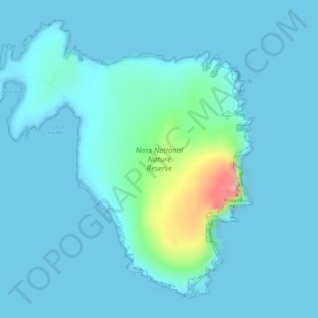 Carte topographique Noss, altitude, relief