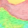 Carte topographique हिमालय / 喜马拉雅山脉 / Himalayas, altitude, relief