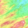 Carte topographique La Vall d'Albaida, altitude, relief