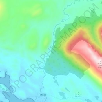 Carte topographique Cambaceres, altitude, relief