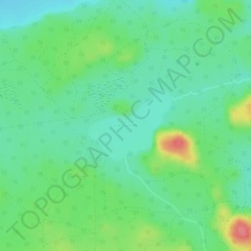 Carte topographique Lac Gouin, altitude, relief