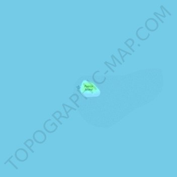 Carte topographique Puerco Island, altitude, relief