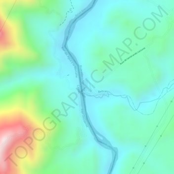 Carte topographique BELTRAN, altitude, relief