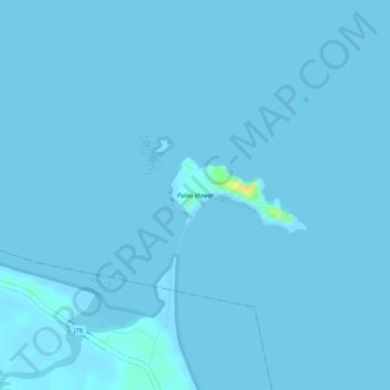 Carte topographique Mawar Island, altitude, relief