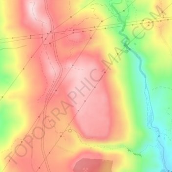 Carte topographique Sierra de Utrera, altitude, relief