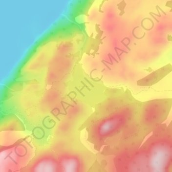 Carte topographique Loch Kemp, altitude, relief
