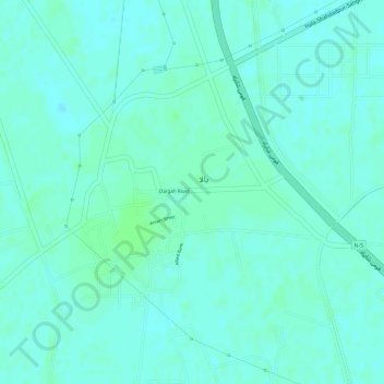 Carte topographique Hala, altitude, relief