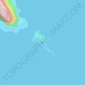 Carte topographique Terihi, altitude, relief