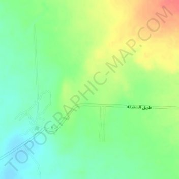 Carte topographique Al Sahqeeqa, altitude, relief