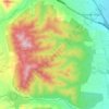 Carte topographique Yungas, altitude, relief