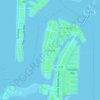 Carte topographique Pine Key, altitude, relief