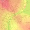 Carte topographique Windsor, carte du relief, carte des altitudes